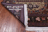 Persian Qum Handmade Wool Rug - 4' 8" X 7' 4"