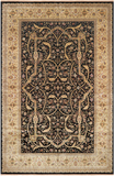 Black Persian Tabriz Handmade Wool Rug - 11' 9" X 18' 1"