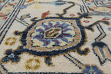 Navy Blue Persian Fine Serapi Handmade Wool Rug - 10' 0" X 14' 0"