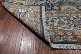 Navy Blue Persian Fine Serapi Handmade Wool Rug - 10' 0" X 14' 0"