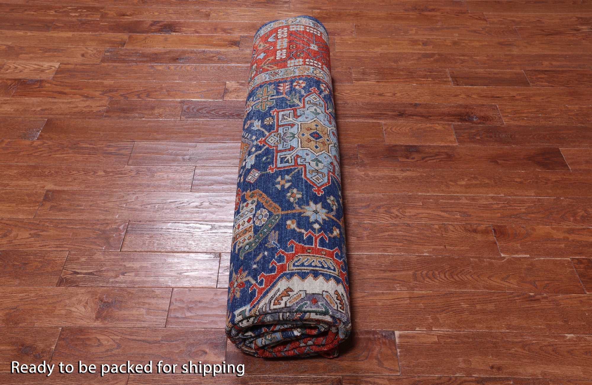Persian Fine Serapi Hand-Knotted Wool Rug - 8' 10" X 12' 0"