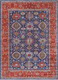 Persian Fine Serapi Hand-Knotted Wool Rug - 8' 10" X 12' 0"