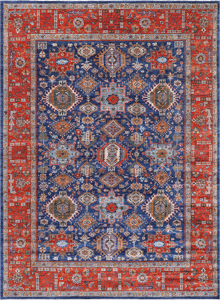 Persian Fine Serapi Hand-Knotted Wool Rug - 8' 10" X 12' 0"