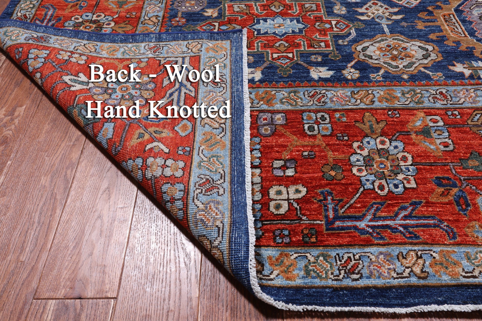 Persian Fine Serapi Hand-Knotted Wool Rug - 8' 10" X 12' 0"