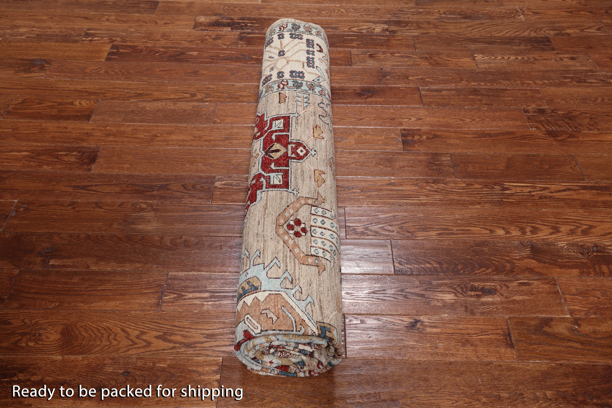 Persian Fine Serapi Handmade Wool Rug - 8' 10" X 12' 0"