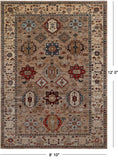 Persian Fine Serapi Handmade Wool Rug - 8' 10" X 12' 0"