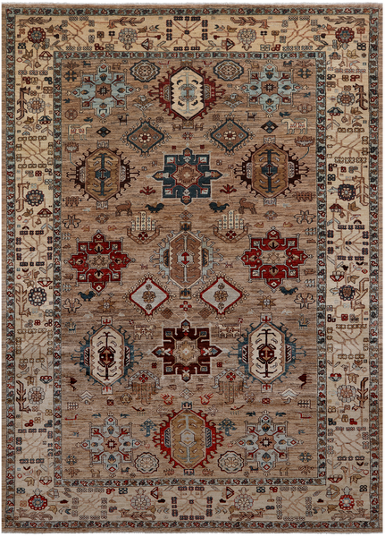 Persian Fine Serapi Handmade Wool Rug - 8' 10" X 12' 0"