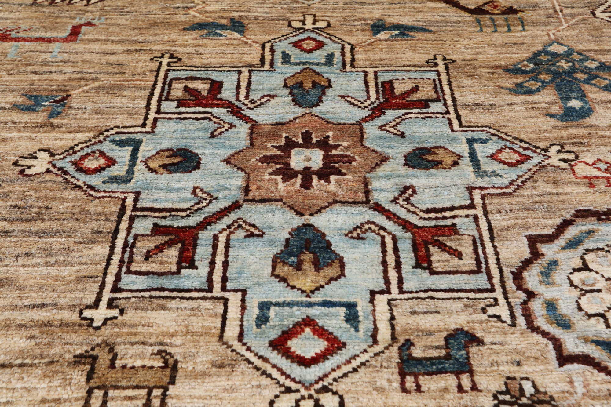 Persian Fine Serapi Handmade Wool Rug - 8' 10" X 12' 0"