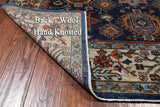 Blue Persian Fine Serapi Handmade Wool Rug - 6' 0" X 8' 10"