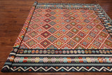 SUPER SALE Reversible Kilim Flat Weave Wool On Wool Rug - 8' 4" X 11' 6"