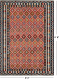 SUPER SALE Reversible Kilim Flat Weave Wool On Wool Rug - 8' 4" X 11' 6"