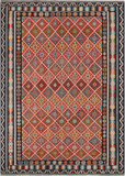 SUPER SALE Reversible Kilim Flat Weave Wool On Wool Rug - 8' 4" X 11' 6"