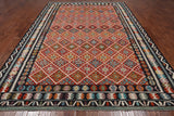SUPER SALE Reversible Kilim Flat Weave Wool On Wool Rug - 8' 4" X 11' 6"