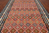 SUPER SALE Reversible Kilim Flat Weave Wool On Wool Rug - 8' 4" X 11' 6"