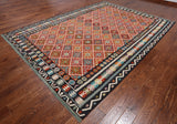 SUPER SALE Reversible Kilim Flat Weave Wool On Wool Rug - 8' 4" X 11' 6"
