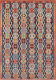 SUPER SALE Reversible Kilim Flat Weave Wool On Wool Rug - 8' 2" X 11' 5"