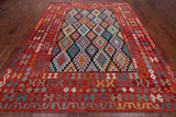 SUPER SALE Reversible Kilim Flat Weave Wool On Wool Rug - 8' 6" X 11' 1"