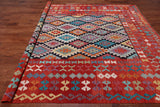 SUPER SALE Reversible Kilim Flat Weave Wool On Wool Rug - 8' 6" X 11' 1"