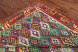 SUPER SALE Reversible Kilim Flat Weave Wool On Wool Rug - 8' 10" X 11' 7"