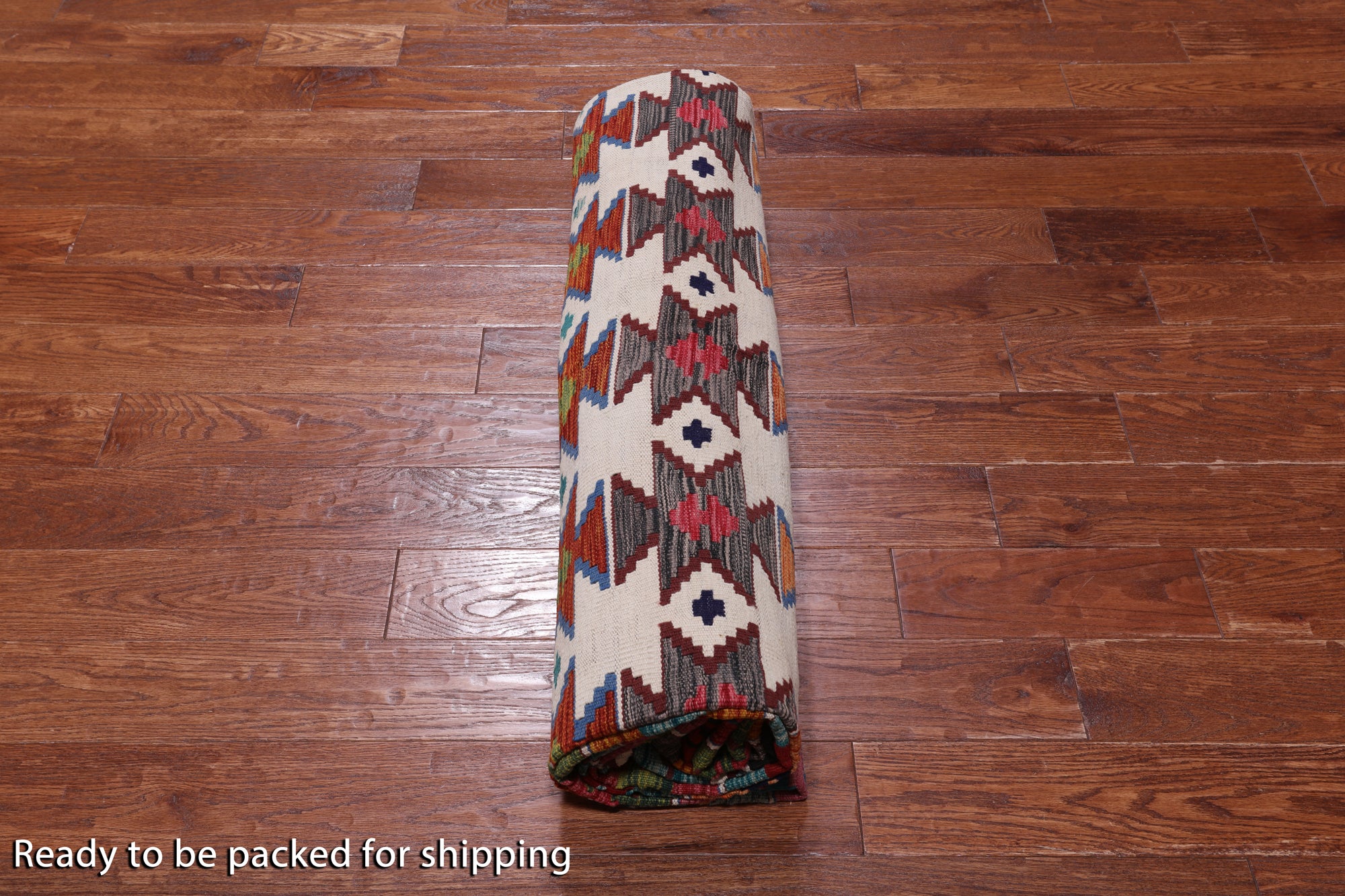 SUPER SALE Reversible Kilim Flat Weave Wool On Wool Rug - 9' 10" X 12' 9"