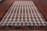 SUPER SALE Reversible Kilim Flat Weave Wool On Wool Rug - 9' 10" X 12' 9"