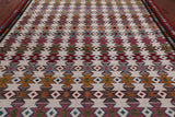 SUPER SALE Reversible Kilim Flat Weave Wool On Wool Rug - 9' 10" X 12' 9"