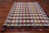 SUPER SALE Reversible Kilim Flat Weave Wool On Wool Rug - 9' 10" X 12' 9"