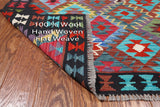 SUPER SALE Reversible Kilim Flat Weave Wool On Wool Rug - 4' 9" X 6' 6"