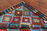 SUPER SALE Reversible Kilim Flat Weave Wool On Wool Rug - 4' 9" X 6' 6"