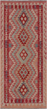 SUPER SALE Reversible Kilim Flat Weave Wool On Wool Runner Rug - 2' 9" X 6' 6"