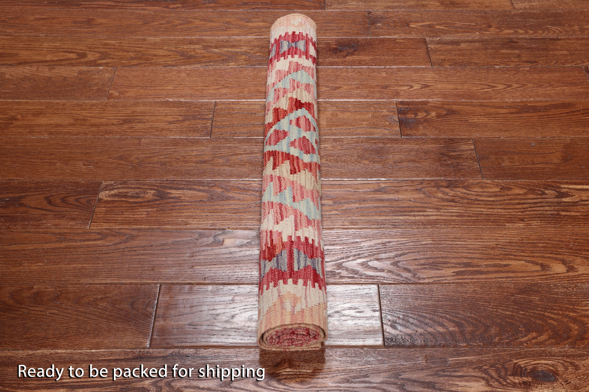 SUPER SALE Reversible Kilim Flat Weave Wool On Wool Runner Rug - 2' 9" X 6' 6"
