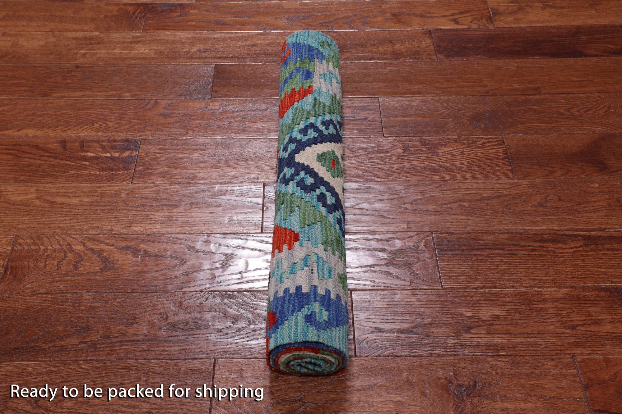 SUPER SALE Reversible Kilim Flat Weave Wool On Wool Runner Rug - 2' 6" X 9' 9"