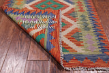 SUPER SALE Reversible Kilim Flat Weave Wool On Wool Runner Rug - 2' 7" X 9' 7"
