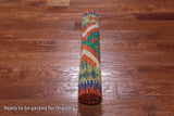 SUPER SALE Reversible Kilim Flat Weave Wool On Wool Runner Rug - 2' 7" X 9' 7"