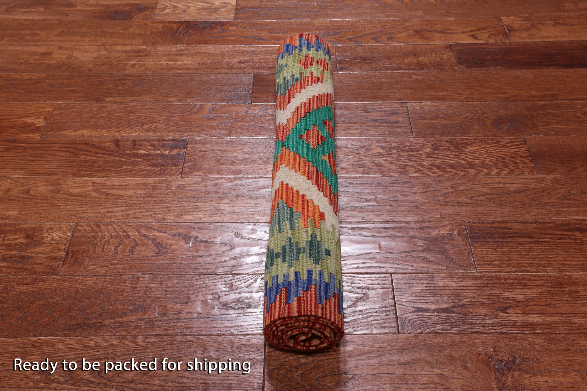 SUPER SALE Reversible Kilim Flat Weave Wool On Wool Runner Rug - 2' 7" X 9' 7"