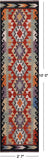 SUPER SALE Reversible Kilim Flat Weave Wool On Wool Runner Rug - 2' 7" X 10' 0"