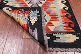 SUPER SALE Reversible Kilim Flat Weave Wool On Wool Runner Rug - 2' 7" X 10' 0"