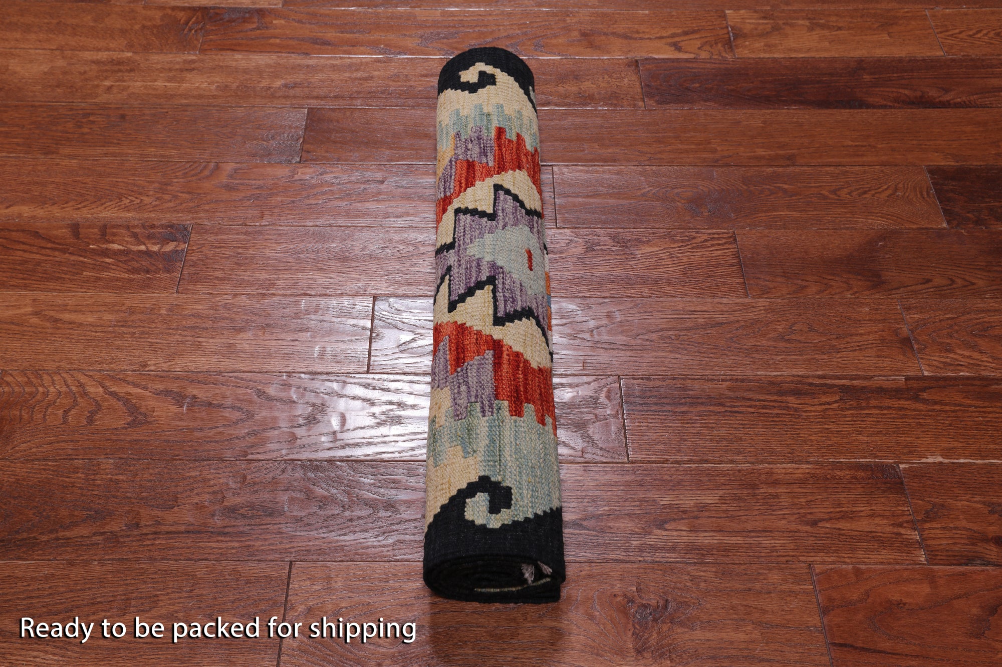 SUPER SALE Reversible Kilim Flat Weave Wool On Wool Runner Rug - 2' 7" X 10' 0"