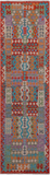 SUPER SALE Reversible Kilim Flat Weave Wool On Wool Runner Rug - 2' 8" X 9' 7"
