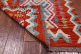 SUPER SALE Reversible Kilim Flat Weave Wool On Wool Runner Rug - 2' 8" X 9' 7"