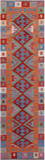 SUPER SALE Reversible Kilim Flat Weave Wool On Wool Runner Rug - 2' 9" X 9' 7"