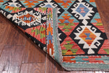 SUPER SALE Reversible Kilim Flat Weave Wool On Wool Runner Rug - 2' 8" X 8' 0"