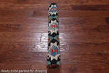 SUPER SALE Reversible Kilim Flat Weave Wool On Wool Runner Rug - 2' 8" X 8' 0"