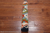 SUPER SALE Reversible Kilim Flat Weave Wool On Wool Runner Rug - 2' 8" X 7' 7"