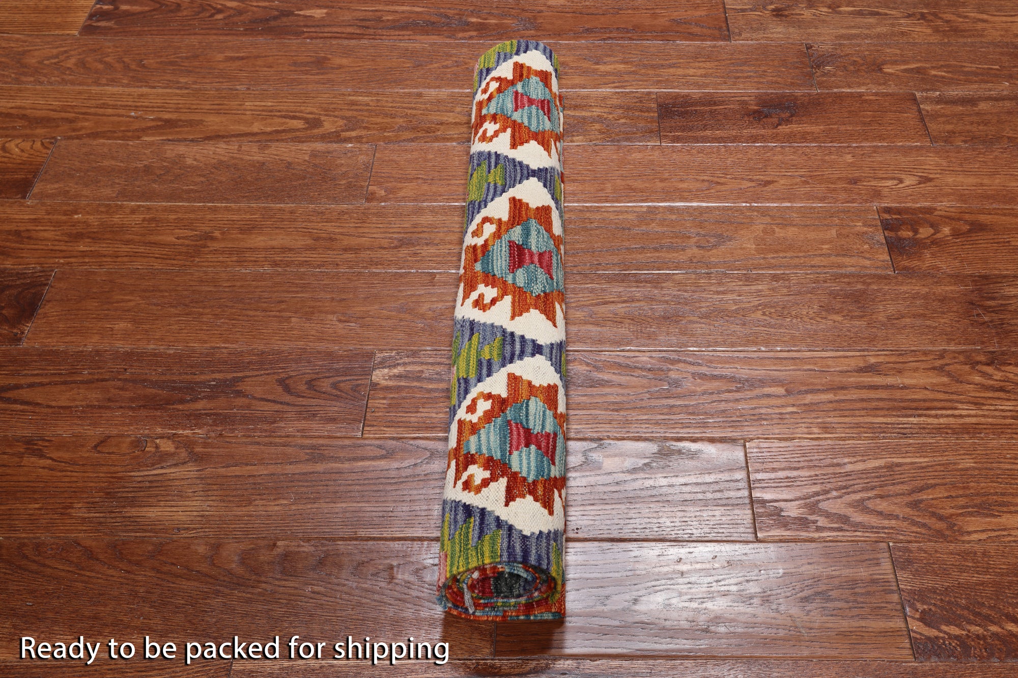 SUPER SALE Reversible Kilim Flat Weave Wool On Wool Runner Rug - 2' 8" X 8' 3"