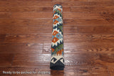 SUPER SALE Reversible Kilim Flat Weave Wool On Wool Runner Rug - 2' 9" X 7' 8"