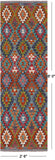 SUPER SALE Reversible Kilim Flat Weave Wool On Wool Runner Rug - 2' 6" X 8' 0"