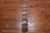 SUPER SALE Reversible Kilim Flat Weave Wool On Wool Runner Rug - 2' 6" X 8' 0"
