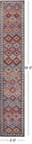 SUPER SALE Reversible Kilim Flat Weave Wool On Wool Runner Rug - 3' 0" X 16' 0"