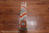 SUPER SALE Reversible Kilim Flat Weave Wool On Wool Runner Rug - 2' 9" X 15' 8"